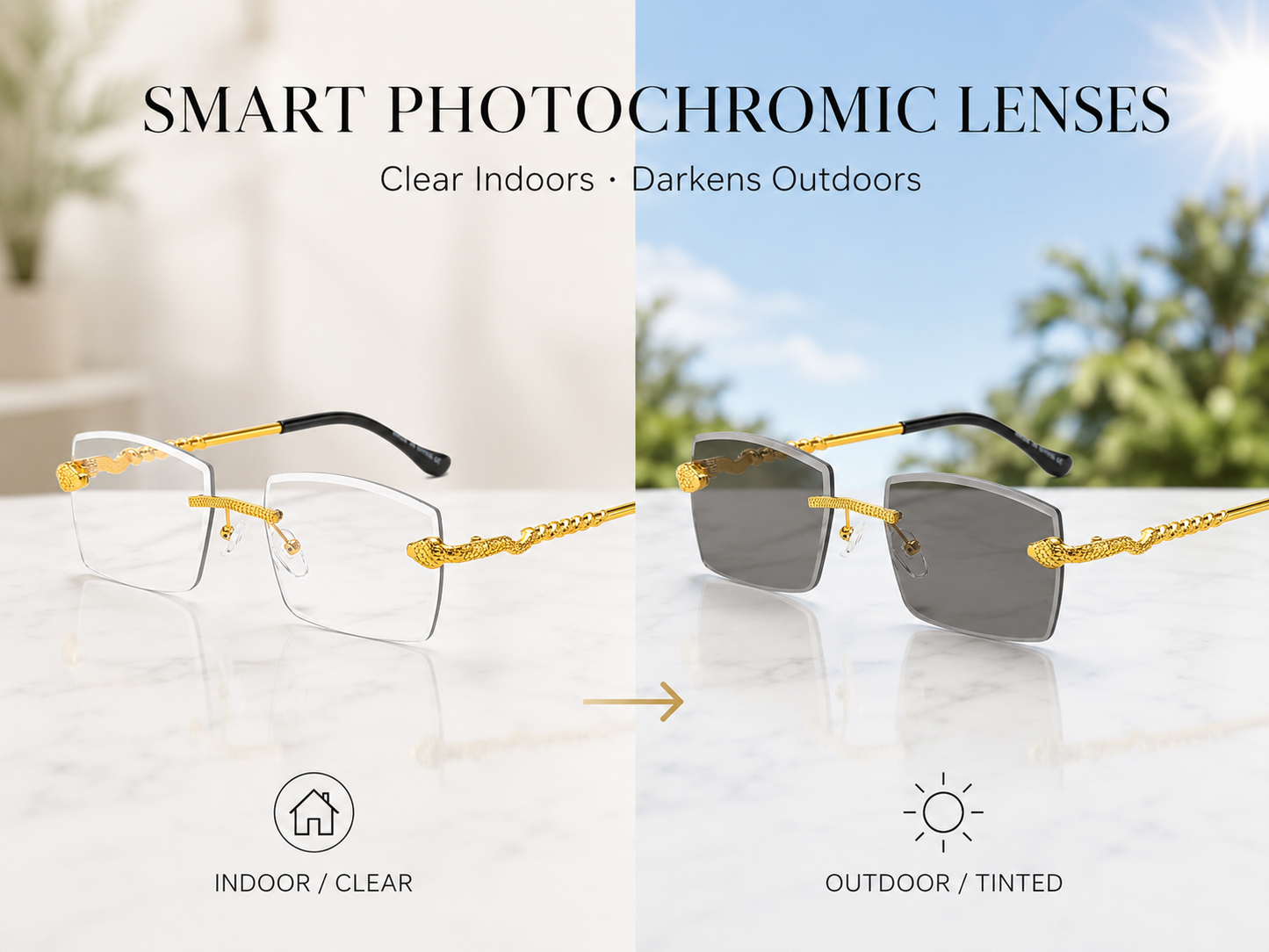 EP7001 Photochromic lenses (1dozen)